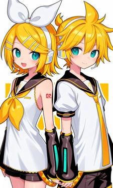 Daidoujipv Vocaloid - Rin & Len (XL Gallery! 60 pics) [AI Generated]