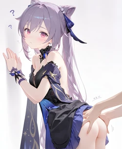 刻晴小姐，你现在也就后庭比较有强度了(刻晴)[原神](AI Generated)