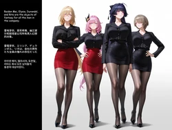 芽衣x爱莉x丽塔x幽兰黛尔 - 清纯白领全员陷陷 (151p) [AI Generated]