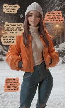 A girl in a beanie hat [AlterXone] [AI Generated]