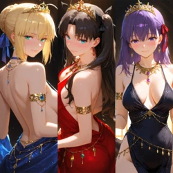 Rin/Sakura/Artoria(LK_JEWELS) [AI Generated]