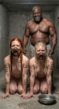 Black Giants Train White Whores [AI Generated]