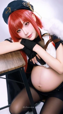 [chaeeun.gogo] Hoshou Marine Cosplayer pregnant [AI Generated]