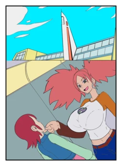 [Anythinggoes] Megaman Battle Network-Mayl VS Ms.Madd (Colorized)