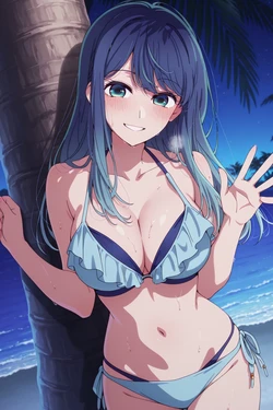 [Anto-kun] [Patreon] Akane summertime & lovemaking at beach night [AI-Generated]