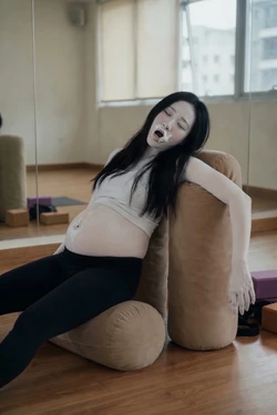 Pre Natal Yoga: A Tragedy (AI Generated)