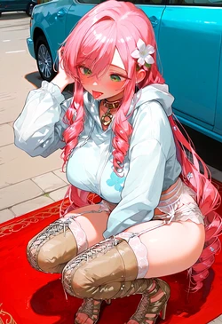 [henryBoya] Drill Hair & Garter's Red Carpet Slip - Hahari [AI Generated]