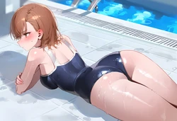apaper) 260127 [RAIL GUN] misaka mikoto swim suit BBC [AI Generated]