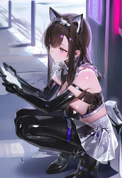 apaper) 260130 (arknights) priestess LATEX MAID BWC GROUP [AI Generated]