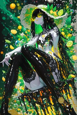 [HenryBoya] Lemon Creme Drip, Lace Stockings' Trick [AI Generated]