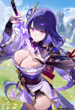 apaper) 260311 [genshin] raiden shogun hilichurl BBC [AI Generated]