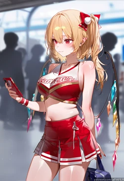 apaper) 260325 [touhou] flandre scarlet cheerleader FATMAN BBC [AI Generated]