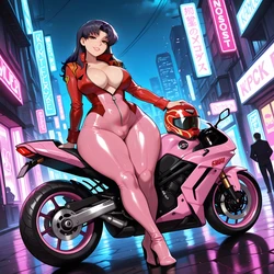 Dreamcoreart-Set -1372 Misato Katsuragi BBC [AI Generated]