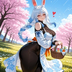 [Miyu] Pekomama: Happy Easter! [AI Generated]