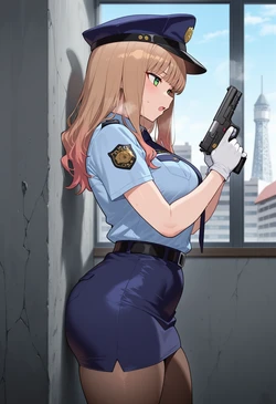 [nankoai] Yume Minami -SSSS.DYNAZENON-req-police.woman-blindfold-gb-BBC- [AI Generated]