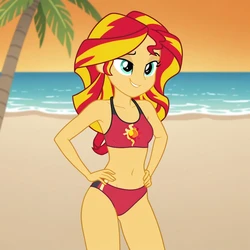 Equestria Beach Babes-AI Generated