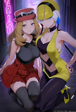 [Patreon] (cMonster) Serena & Elesa x BWC (AI Generated)