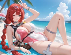 Ukinami Yuzuha, 撅浮波柚叶, pixiv [AI Generated], [曼波~曼波~]