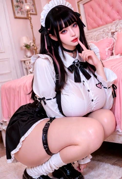 [Akatsuki Ichika World] jirai maid spicy [AI generated]