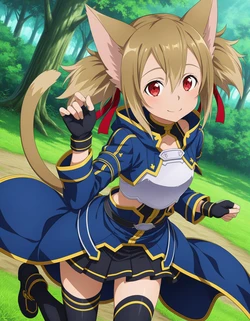 [azusa PATREON] Sword Art Online – Silica_ALO 300P [AI Generated]
