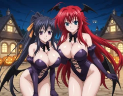 Rias&Akeno Halloween (EternoAi) [Ai generated]