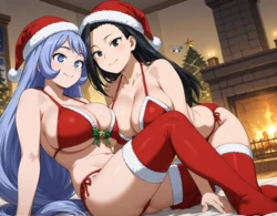 Momo& Nejire Christmas (EternoAi) [Ai generated]