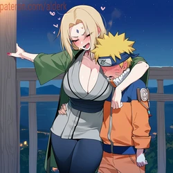 tsunade X naruto (AI Generated)