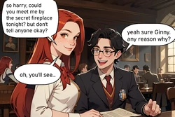 Harry Potter - Ginnys first blowjob [AI Generated]