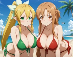 Asuna & Leafa(EternoAi) [Ai generated]