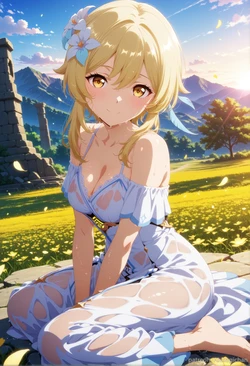 [AIusagichan] 原神 蛍 Genshin Impact Lumine [AI Generated]