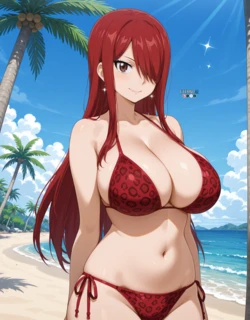 Erza bikini-onsen (EternoAi) [Ai generated]