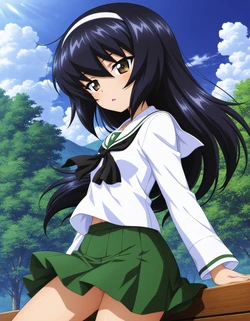 [azusa PATREON] Girls und Panzer – Reizei Mako 290P [AI Generated]