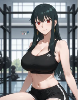 [EternoAI] Yor Forger Gym + 8 animations + extras [AI Generated]