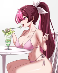 (Cslucaris) Neo enjoying her parfait