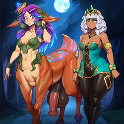 [Nyxara027]Unusual Duo - Lillia Futa x Qiyana (League of Legends) [AI Generated]