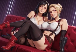[SnowBullSara] Tifa x Scarlet [AI Generated]