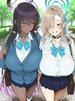 [大トロ定食] ギャルお姉さん達に逆ナンお持ち帰りされる話 [AI Generated]