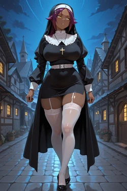 [youRmankind] Yoruichi purifying nun (AI Generated)