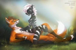 [Akineza and Liowako] Fox and Saber-Toothed Tiger Riding Animation Videoframes