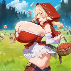 [Tamagochiiii] QUICKIE - Klee, Little Red Riding Hood (AI Generated)