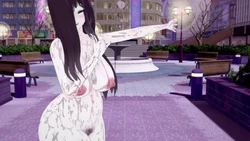 裸體幽靈貞美 Sadami JUMP UP, park nude