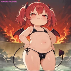 Chibi Futa Demon Onsen [AI Generated]