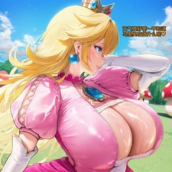 [Poggerrogger] 碧姬公主被“BBC”绑走了～！Peach Has Been BBC-napped~! [Uncensored] [咕哒咕哒个人汉化](AI Generated)
