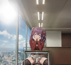 [Amakawa is reflecting.] Welcome to the Backside of the Classroom of the Elite — Ichika Amasawa Edition 270p Beyond the White Room Curriculum — The cunning strategist taught a lesson in absolute surrender. [AI Generated]