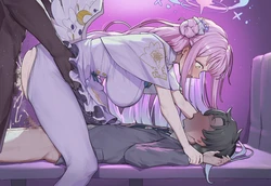 [龙裔小金鱼（野狗版）] 圣园未花的尺寸相伴 NTR BBC SPH [AI Generated]