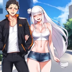 [Mogu-Tyan] Emilia BBC [AI Generated]