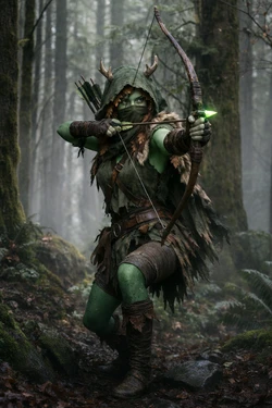 [DMGArtAI] Huntress in the woods  [AI Generated]