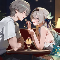 [Koa-san] Silver Wolf x Caelus (Story) (Patreon) [AI Generated]