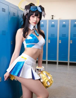 Nekozuka Hibiki (Cheerleader) Ai generated