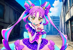 敗北したキュアキュンキュンが [AI Generated]